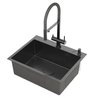 Кухонная мойка Roxenbath Simple 60 560220-60B графит