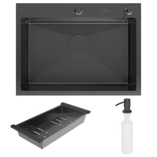 Кухонная мойка Roxenbath Simple 65 560220-65B графит