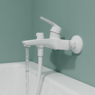 Смеситель для ванны IDDIS Рэй (Ray) RAYWT02i02WA белый матовый