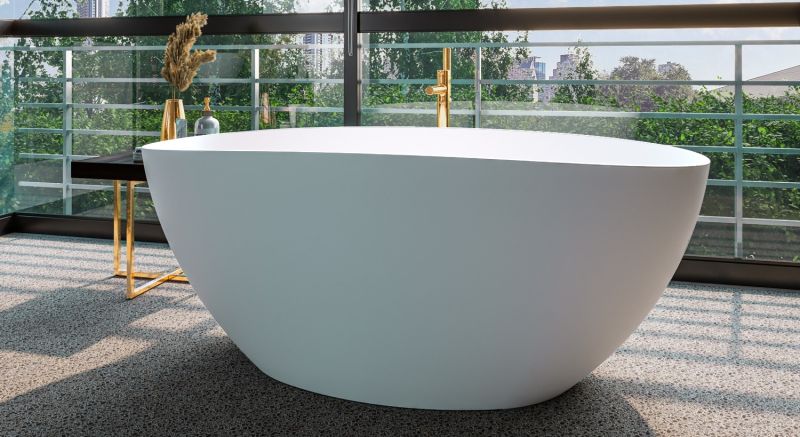 Ванна из искусственного камня Whitecross Onyx A 0204.160075.200 160x75см белый матовый