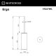 Ёршик напольный WHITECROSS Ergo ER2276BL чёрный матовый