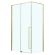Душевой уголок Azario Male AZ-J50-12080-BGL-CL 120x80 см профиль брашированное золото стекло прозрачное