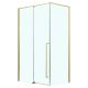 Душевой уголок Azario Male AZ-J50-12080-BGL-CL 120x80 см профиль брашированное золото стекло прозрачное