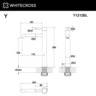 Смеситель для раковины WHITECROSS Y Y1212CR хром Смеситель для раковины WHITECROSS Y Y1212CR хром