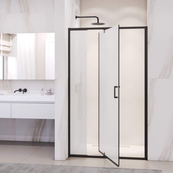 Душевая дверь RGW PA-008B 350800889-24 80 см профиль чёрный стекло матовое-сатинат