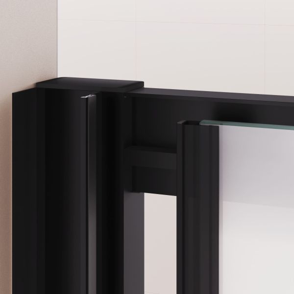 Душевая дверь RGW PA-016B 350801613-24 130 см профиль чёрный стекло матовое-сатинат