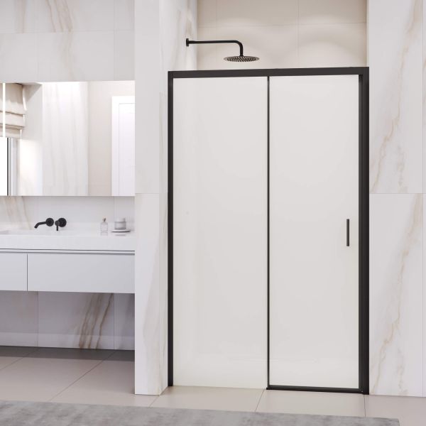 Душевая дверь RGW PA-017B 350801712-24 120 см профиль чёрный стекло матовое-сатинат