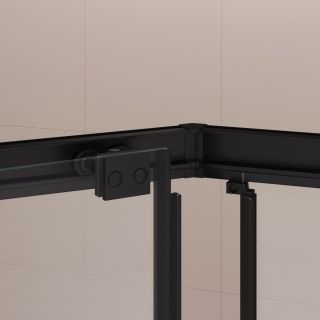 Душевой уголок RGW PA-86B 38088600-14N 100x100 см профиль чёрный стекло прозрачное