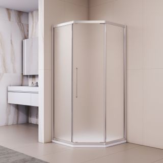 Душевой уголок RGW PA-86 38088699-21N 90x90 см профиль хром стекло матовое-сатинат