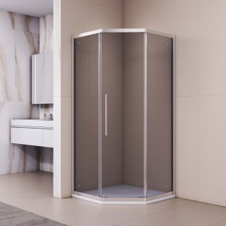 Душевой уголок RGW PA-86 38088699-31N 90x90 см профиль хром стекло тонированное