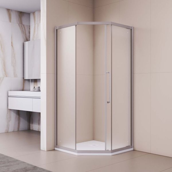 Душевой уголок RGW PA-86 38088600-21N 100x100 см профиль хром стекло матовое-сатинат