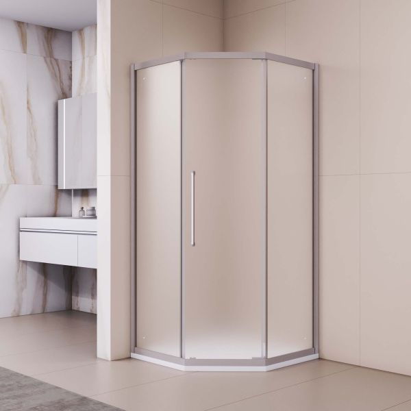 Душевой уголок RGW PA-86 38088600-21N 100x100 см профиль хром стекло матовое-сатинат