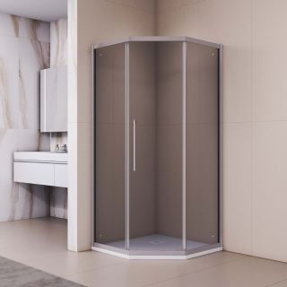 Душевой уголок RGW PA-86S 38088699-311N 90x90 см профиль хром стекло тонированное