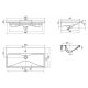 Керамическая раковина Belbagno BB-0323-90-LVB