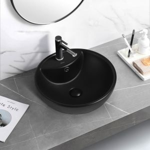 Раковина ABBER Bequem 46см чёрный матовый AC2101MB