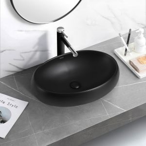 Раковина ABBER Bequem 46см чёрный матовый AC2102MB