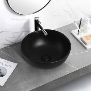 Раковина ABBER Bequem 36см чёрный матовый AC2105MB