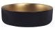 Раковина ABBER Bequem AC2109BG 40см чёрный/золото матовое Раковина ABBER Bequem AC2109BG 40см чёрный/золото матовое