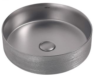 Раковина ABBER Bequem AC2109BSM 40см серебро матовое Раковина ABBER Bequem AC2109BSM 40см серебро матовое