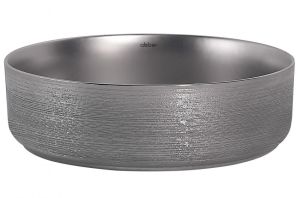 Раковина ABBER Bequem AC2109BSM 40см серебро матовое