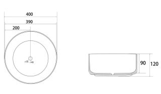 Раковина ABBER Bequem AC2109RG 40см розовое золото