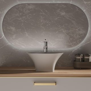 Раковина накладная ABBER Bequem AC2125 38 см белый
