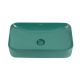 Раковина накладная ABBER Rechteck AC2204MBG 60 см зелёный матовый