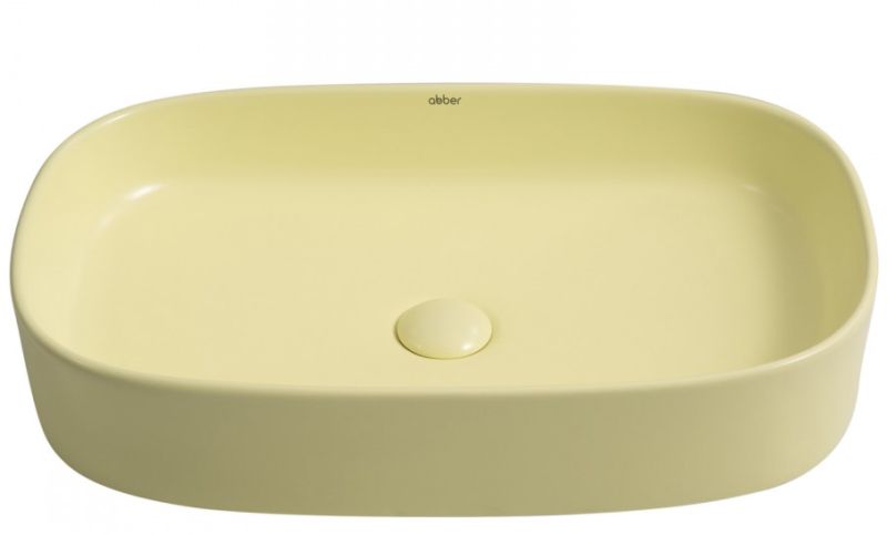 Раковина ABBER Rechteck AC2209MY 61см жёлтый матовый Раковина ABBER Rechteck AC2209MY 61см жёлтый матовый