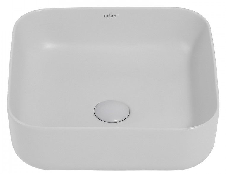 Раковина ABBER Rechteck AC2211MLG 39см светло-серый матовый