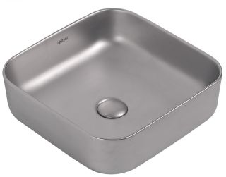 Раковина ABBER Rechteck AC2211MS 39см серебро матовое Раковина ABBER Rechteck AC2211MS 39см серебро матовое