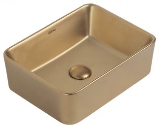 Раковина ABBER Rechteck AC2213MMG 40см золото матовое Раковина ABBER Rechteck AC2213MMG 40см золото матовое