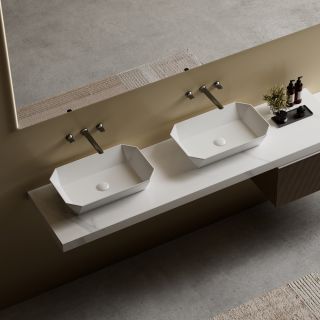 Раковина накладная ABBER Rechteck AC2218 70 см белый