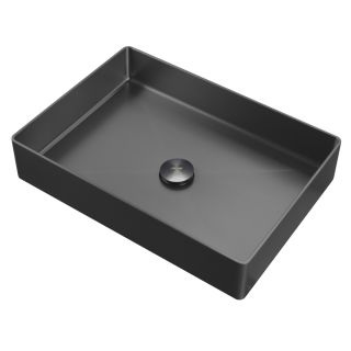 Раковина накладная ABBER Wasser Kreis AF2400GM 51 см оружейная сталь