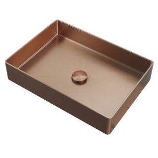 Раковина накладная ABBER Wasser Kreis AF2400MRG 51 см розовое золото матовое