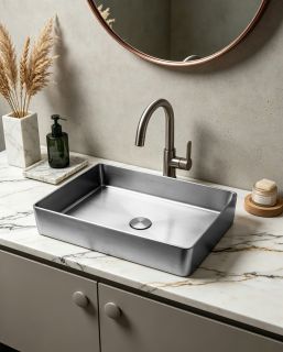 Раковина накладная ABBER Wasser Kreis AF2400SP 51 см сатин