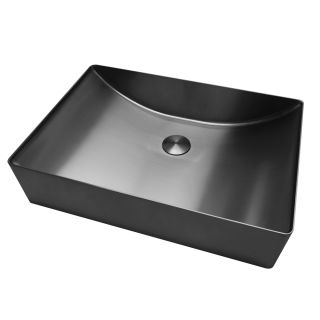 Раковина накладная ABBER Wasser Kreis AF2403GM 49 см оружейная сталь
