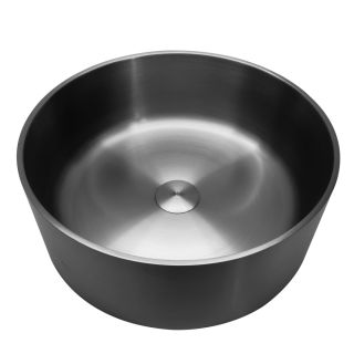 Раковина накладная ABBER Wasser Kreis AF2407GM 39 см оружейная сталь