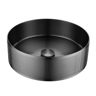 Раковина накладная ABBER Wasser Kreis AF2411GM 40 см оружейная сталь