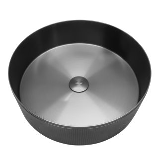 Раковина накладная ABBER Wasser Kreis AF2411GM 40 см оружейная сталь