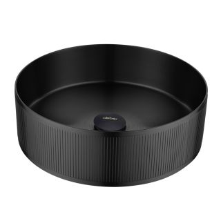 Раковина накладная ABBER Wasser Kreis AF2411MB 40 см чёрный матовый