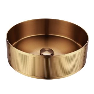 Раковина накладная ABBER Wasser Kreis AF2411MRG 40 см розовое золото матовое