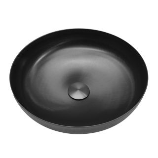Раковина накладная ABBER Wasser Kreis AF2412MB 35 см чёрный матовый