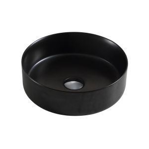 Раковина накладная Azario 34.6х34.6х11.4 фаянс, цвет Черный матовый (AZ3134MBSP)