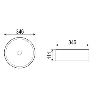 Раковина накладная Azario 34.6х34.6х11.4 фаянс, цвет Черный матовый (AZ3134MBSP) Раковина накладная Azario 34.6х34.6х11.4 фаянс, цвет Черный матовый (AZ3134MBSP)