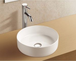 Раковина накладная Azario 35.5х35.5х12 фаянс (AZ3134)