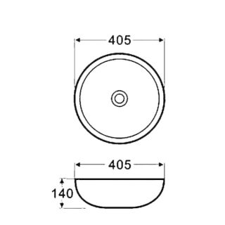 Раковина накладная Azario 40.5х40.5х14 фаянс, цвет Белый (AZ3216) Раковина накладная Azario 40.5х40.5х14 фаянс, цвет Белый (AZ3216)