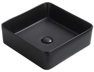 Раковина накладная Azario 41.5х41.5х13.5 фаянс, цвет Черный (AZ7050DMB) Раковина накладная Azario 41.5х41.5х13.5 фаянс, цвет Черный (AZ7050DMB)