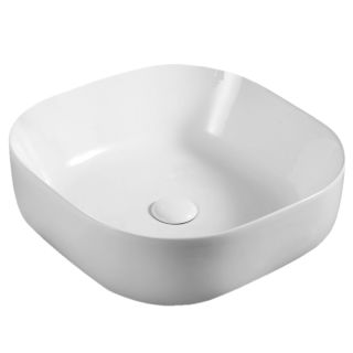 Раковина накладная Azario 43х43х13.5 фаянс (AZ41288) Раковина накладная Azario 43х43х13.5 фаянс (AZ41288)
