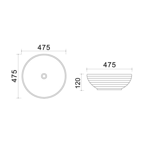 Раковина накладная Azario 47.5х47.5х12 фаянс (XML40041B20) Раковина накладная Azario 47.5х47.5х12 фаянс (XML40041B20)