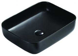 Раковина накладная Azario 50х39х13 фаянс, цвет Черный матовый (AZ78109MB) Раковина накладная Azario 50х39х13 фаянс, цвет Черный матовый (AZ78109MB)